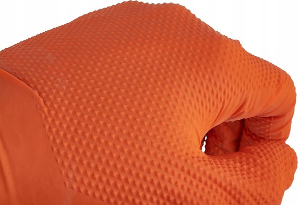 Νιτριλοειδή γάντια SOLID GRIP 50τμχ. μ. XL πορτοκαλί (10)