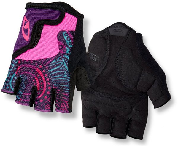 Παιδικά γάντια GIRO BRAVO JR κοντό δάχτυλο screaming teal neon pink μέγεθος M (περίμετρος χεριού 152-162 mm / μήκος χεριού 160-165 mm) (NEW)