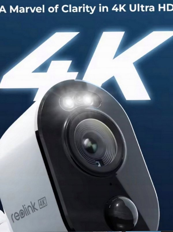 Reolink Argus 3 Ultra, 8 MP εξωτερική και εσωτερική κάμερα ασφαλείας, λευκή
