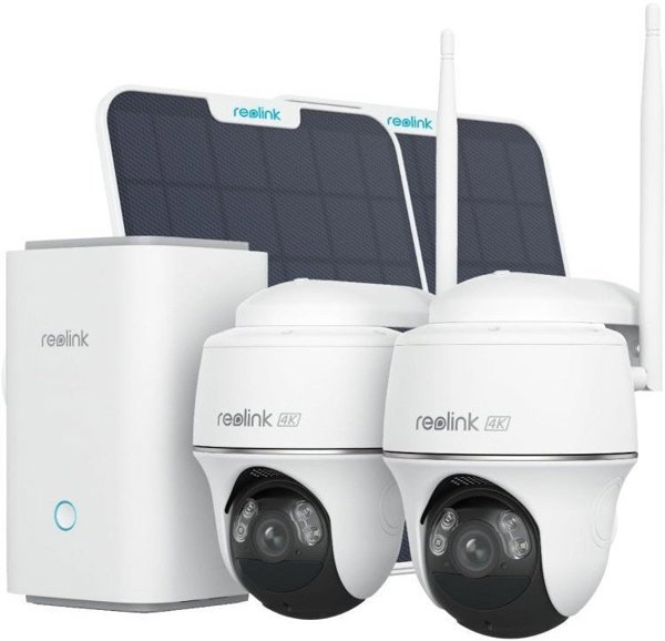 REOLINK Home Hub Kit σύστημα παρακολούθησης, Home Hub + 2 x Argus PT Ultra με ηλιακό πάνελ