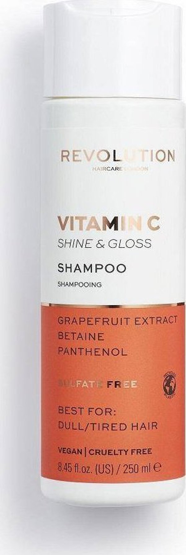 Revolution Haircare Vitamin C Shine & Gloss Σαμπουάν λάμψης 250ml για ματ και κουρασμένα μαλλιά