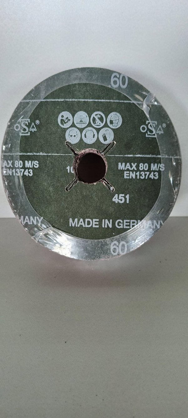 Ρόδιος Τροχός μετάλλου. φύλλο K60 125x22.23 mm