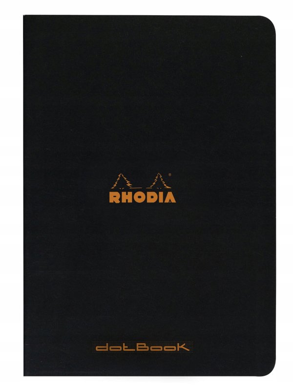 Rhodia τετράδιο A4 με κουκκίδες - μαύρο εξώφυλλο - 80 γραμμάρια 48 σελίδες (Rhodia αρ. 119166C)