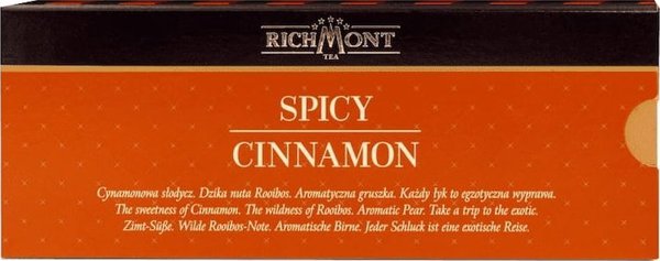 Richmont Herbata Richmont Spicy Cinnamon 12x6g - aromatyzowana herbatka korzenna z rooibosem