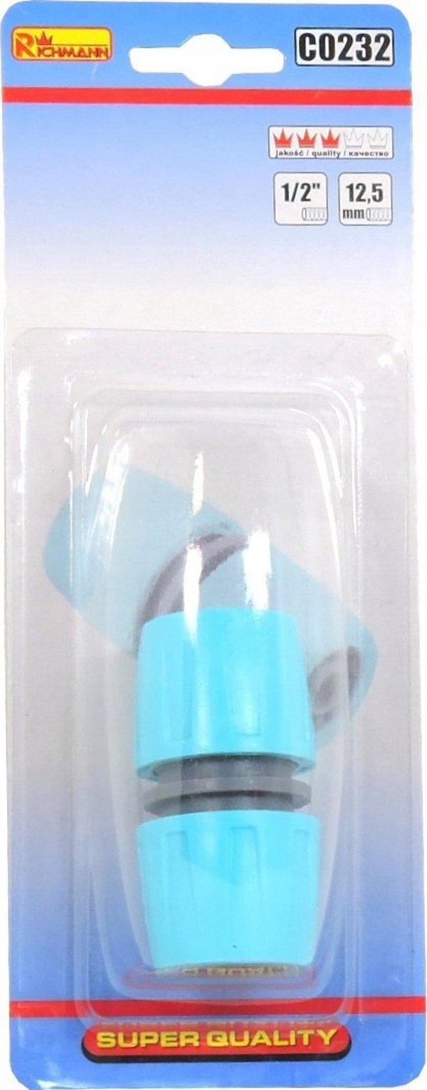Σύνδεσμος σωλήνα 1/2 x 1/2 από πλαστικό Richmann C0232