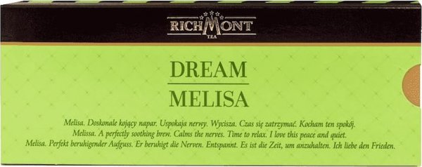 Richmont Τσάι Richmont Dream Melissa 12x6g - φρουτωδώς βοτανικό μείγμα