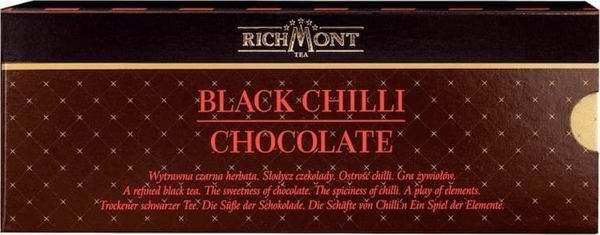 Richmont Herbata Richmont Black Chilli Chocolate 12x4g - czarna herbata z nutami czekolady i pikantnych przypraw