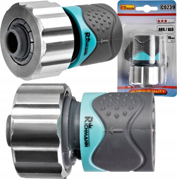 Σύνδεση σωλήνα Richmann ABS/ALU 3/4" σύστημα διακοπής