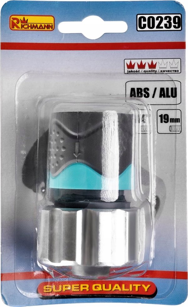 Σύνδεση σωλήνα Richmann ABS/ALU 3/4" σύστημα διακοπής