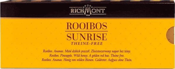 Richmont Τσάι Richmont Rooibos Sunrise 12x6g - εξωτικό βοτανικό και φρουτώδες τσάι