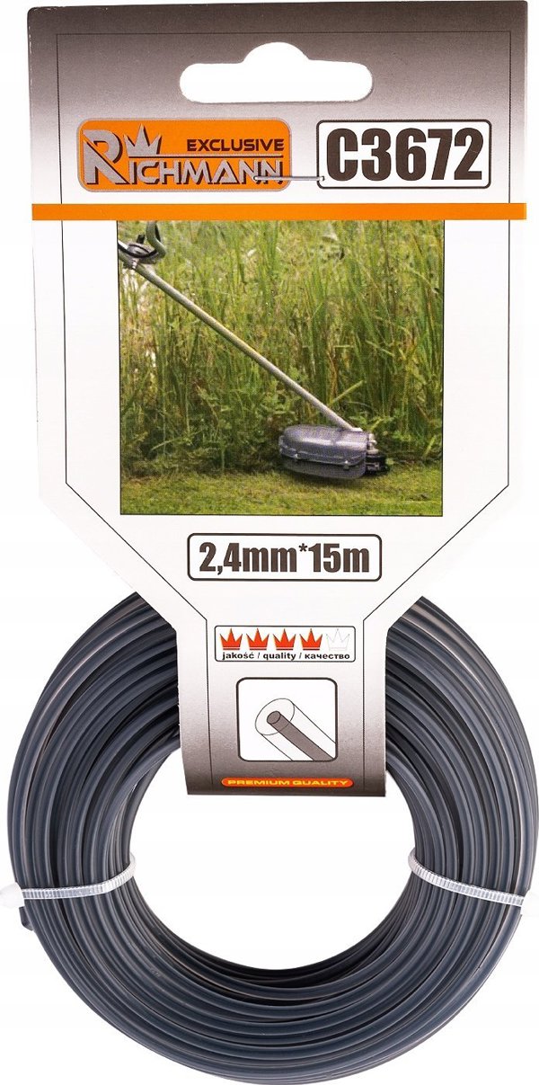 Διπλή γραμμή κοπής Richmann για χορτοκοπτικά 2,4 mm