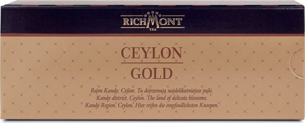 Πράσινο Τσάι Richmont Ceylon Gold 12x4g – Μαύρο Καθαρό FOP – Μικρή Συσκευασία
