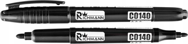 Richmann Μαύρος διπλός μαρκαδόρος 1-2 mm