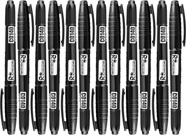 Richmann Μαύρος διπλός μαρκαδόρος 1-2 mm