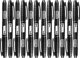 Richmann Μαύρος διπλός μαρκαδόρος 1-2 mm