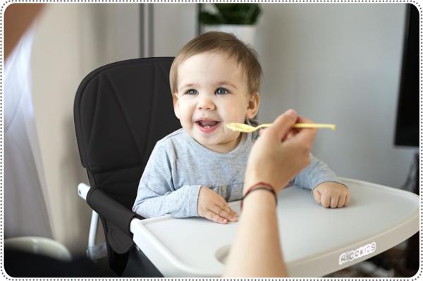 Ricokids Nuco Καρεκλάκι Φαγητού Μωρού, Μαύρο (7199)