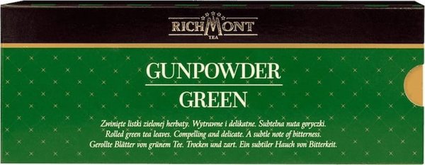 Richmont Τσάι Richmont Green Gunpowder 12x4g - καθαρό κινέζικο πράσινο τσάι