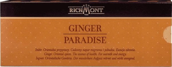 Richmont Τσάι Richmont Ginger Paradise 12x6g - τσάι με τζίντζερ, ανανά και λεμονόχορτο