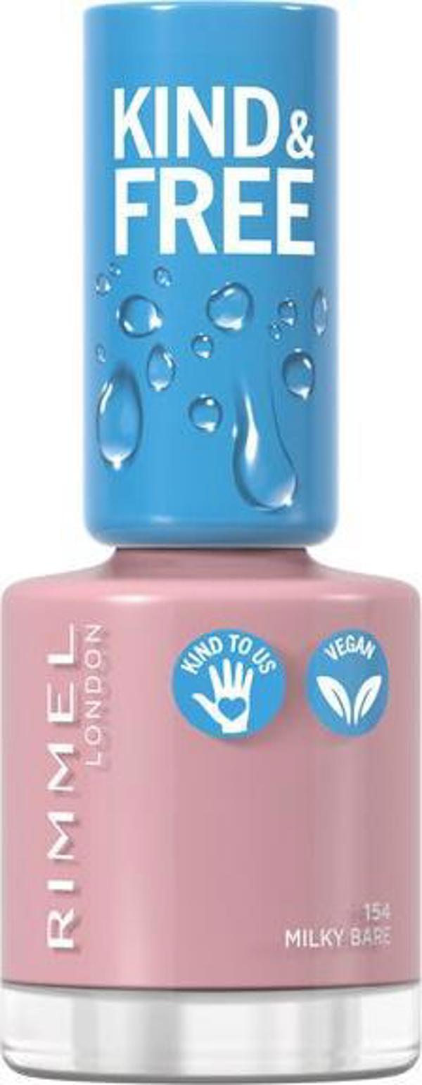 Rimmel  RIMMEL_Kind &amp| Free Clean Nail Polish lakier do paznokci 154 Milky Bare 8ml