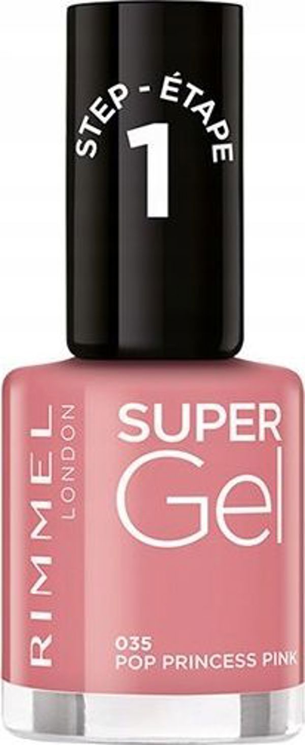 Rimmel Super Gel Βερνίκι Νυχιών 035 Pop Princess Pink 12ml