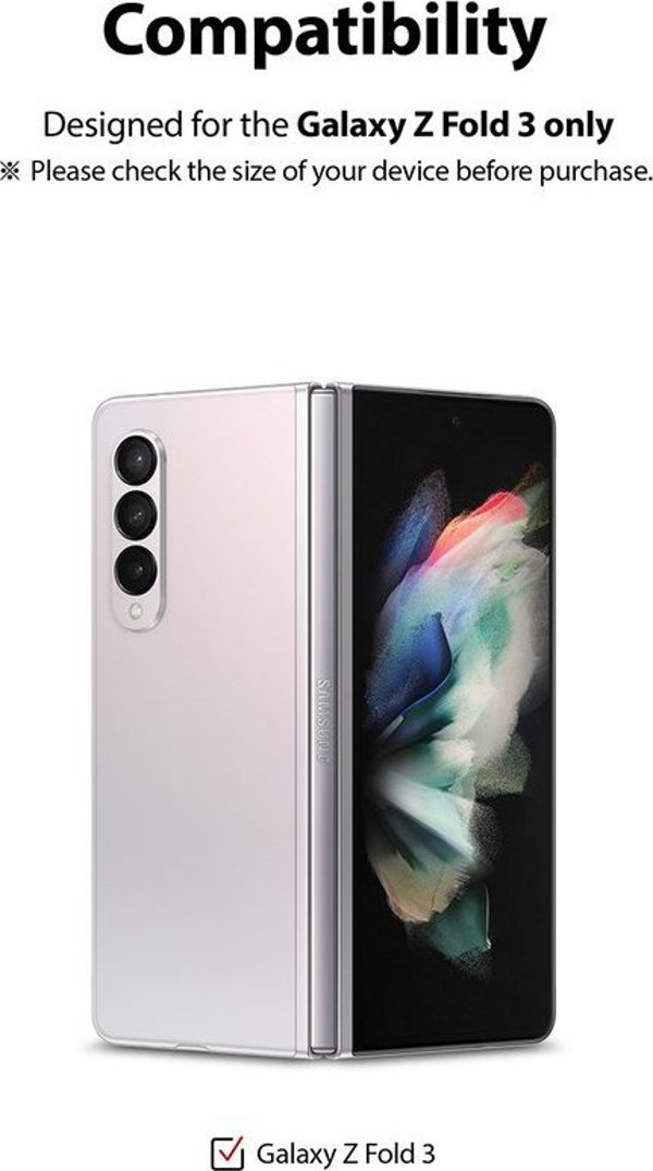 Ringke Ringke Invisible Defender Id Glass Σκληρυμένο Γυαλί 2,5D 0,33 Mm Samsung Galaxy Z Fold 3 (G4As065)