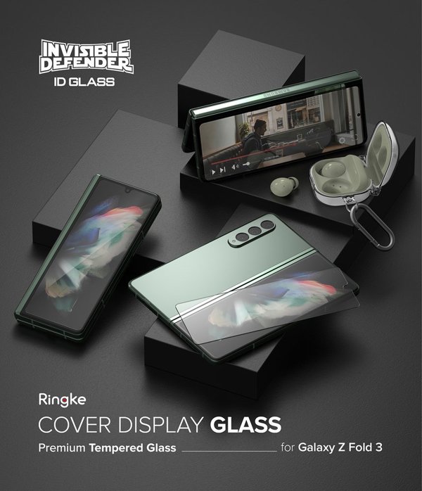 Ringke Ringke Invisible Defender Id Glass Σκληρυμένο Γυαλί 2,5D 0,33 Mm Samsung Galaxy Z Fold 3 (G4As065)