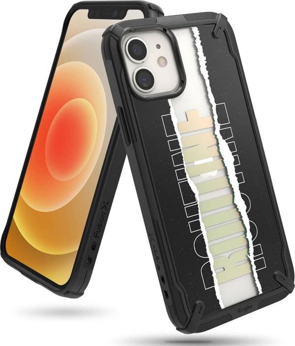 Θήκη θωρακισμένη με πλαίσιο Ringke Ringke Fusion X Design για iPhone 12 mini μαύρο (Routine) (XDAP0020)