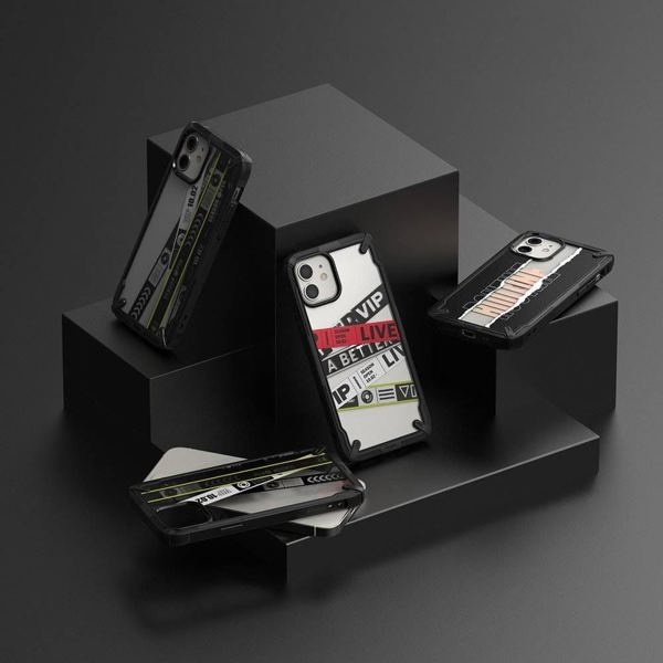 Θήκη θωρακισμένη με πλαίσιο Ringke Ringke Fusion X Design για iPhone 12 mini μαύρο (Routine) (XDAP0020)