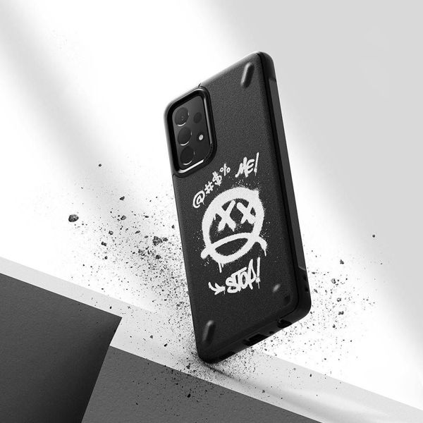 Σχεδιασμός Ringke Onyx ανθεκτική θήκη Samsung Galaxy A72 4G μαύρο (Paint) (OXSG0047)