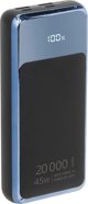 RivaCase POWERBANK ΓΙΑ LAPTOP, TABLET, SMARTF. 20.000 MAH USB-C 45W, 2X ΕΙΣ/ΕΞ USB-C PD 45W, 2X USB-A QC 3.0 18W, LCD, ΜΑΥΡΟ