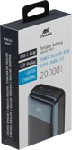 RivaCase POWERBANK ΓΙΑ LAPTOP, TABLET, SMARTF. 20.000 MAH USB-C 45W, 2X ΕΙΣ/ΕΞ USB-C PD 45W, 2X USB-A QC 3.0 18W, LCD, ΜΑΥΡΟ