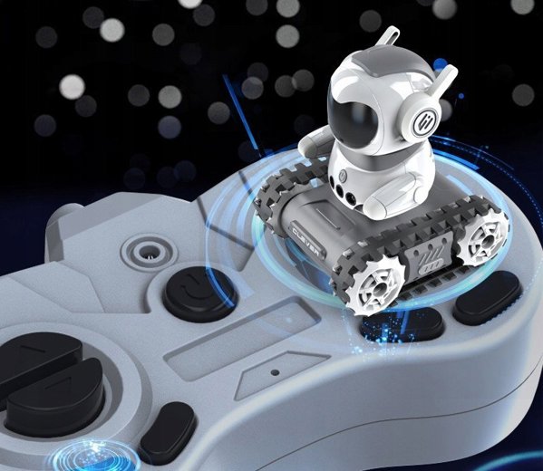 Robot zdalnie sterowany z funkcjÄ Walkie-Talkie emocje LED