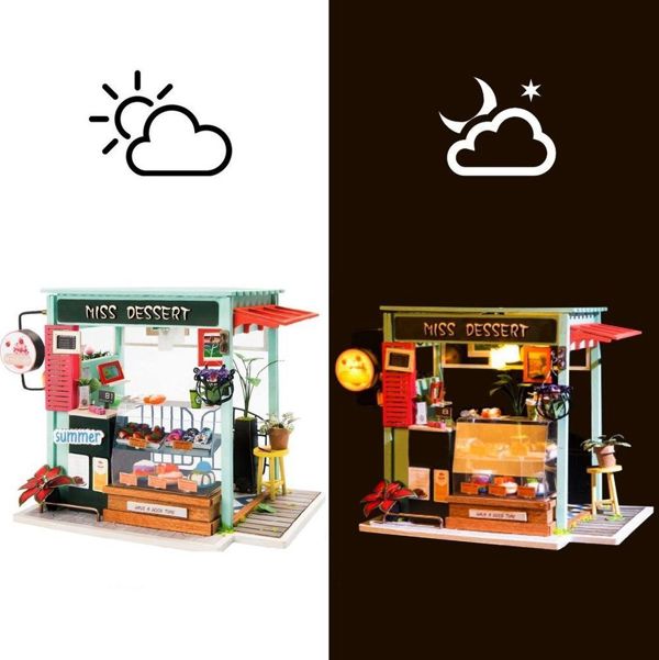 Robotime Technology ROBOTIME Συναρμολογούμενο Ξύλινο Μοντέλο Παζλ 3D Ζαχαροπλαστείο