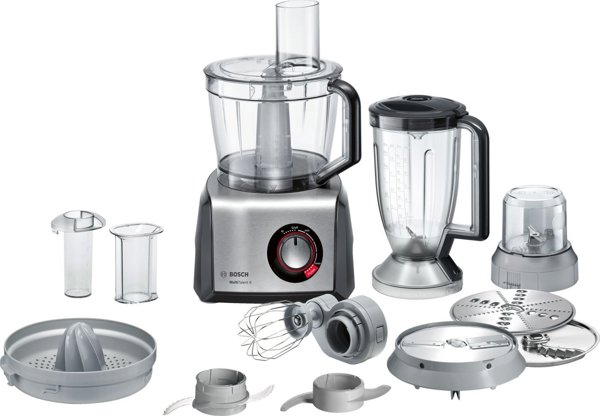 Κουζινομηχανή Bosch MC812M844 1250W, Μαύρο/Inox, 3.9L