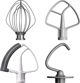 KitchenAid 5KSM175PSEER Πολυλειτουργικό Μίξερ Πλανητικό Κόκκινο με 3 Εξαρτήματα και Κάδο 4.8L