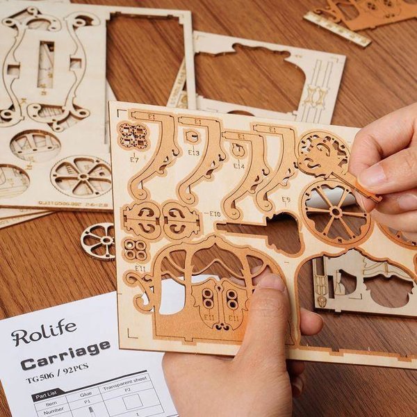 Robotime ROBOTIME Ξύλινο Παζλ 3D - Kareta