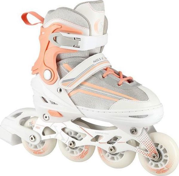 Ρόλερ Nils Extreme NH18190 με εναλλάξιμη λεπίδα ρυθμιζόμενα λευκά μ. 39-43