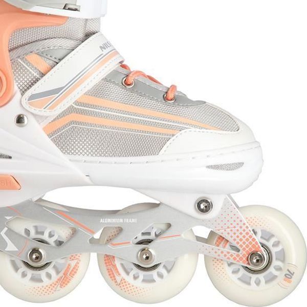 Ρόλερ Nils Extreme NH18190 με εναλλάξιμη λεπίδα ρυθμιζόμενα λευκά μ. 39-43