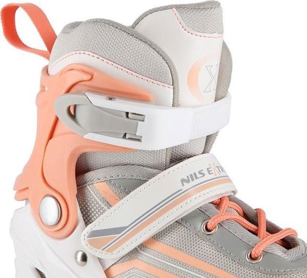 Ρόλερ Nils Extreme NH18190 με εναλλάξιμη λεπίδα ρυθμιζόμενα λευκά μ. 39-43