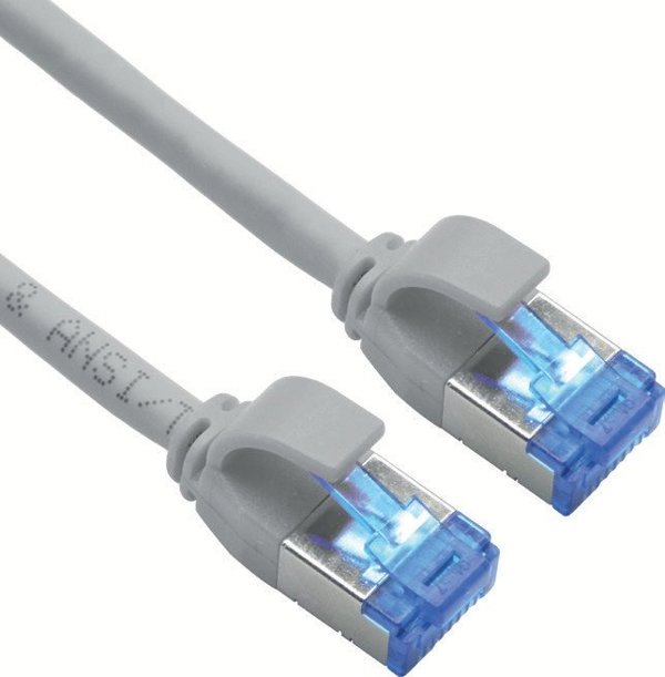ROLINE Patchkabel Kat.6A Class EA S/FTP PiMF LSOH PoE grau 3m