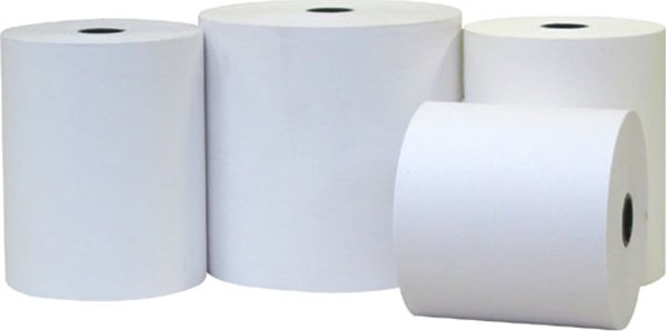 Ρολά για ταμειακή μηχανή 57/60/12, 44μ, 48γρ, θερμικά, χαρτόνι 80 τεμ., τιμή ανά τεμ