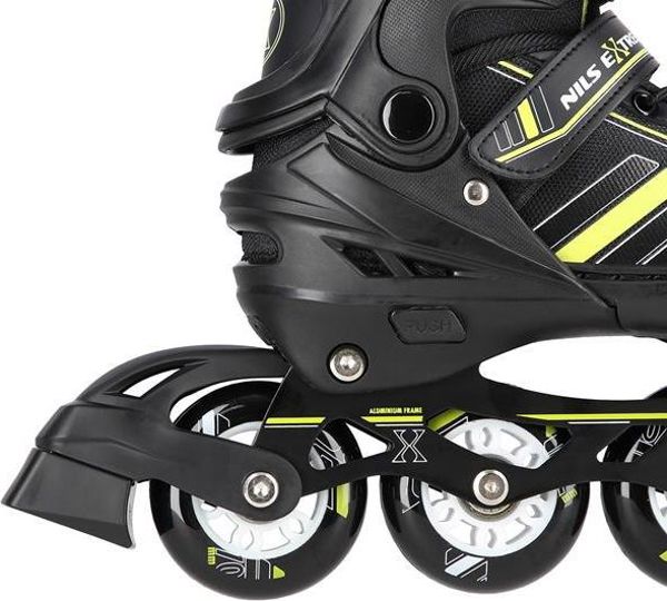 Ρολάκια Nils Extreme NH18191 με εναλλάξιμη λεπίδα ρυθμιζόμενα μαύρα μ. 29-33
