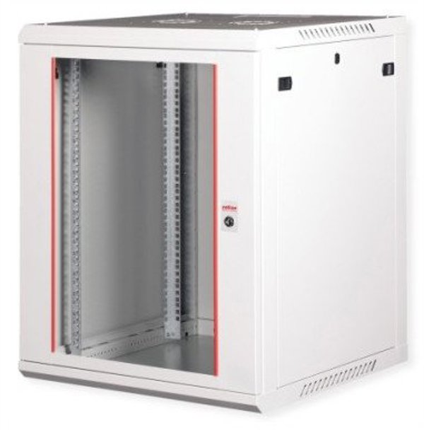 ROLINE 19 Βασικό Plus Επιτοίχιο Ντουλάπι 15U, 600x600 ΠxΒ γκρι