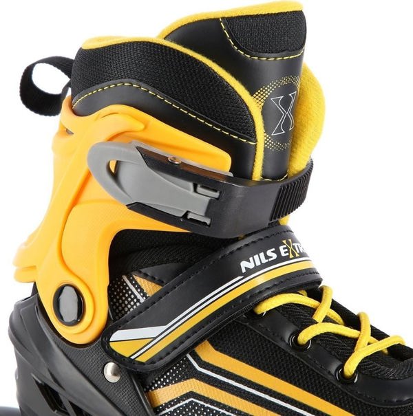 Ρόλερ Nils Extreme NH18190 με εναλλάξιμη λεπίδα ρυθμιζόμενα μαύρα μέγεθος 34-38