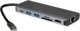 Roline Σταθμός σύνδεσης USB τύπου C, 8K30 HDMI, 2x USB 3.2 Gen1 (A), 1x PD, 1x LAN, SD/MicroSD