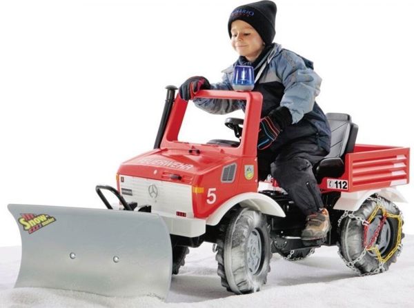 Rolly Toys Rolly Toys Unimog Mercedes Benz Αυτοκίνητο με πετάλια Πυροσβεστική + Φάρος