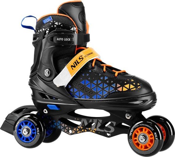 Ενσωματωμένα πατίνια Nils Extreme NH18190A 4in1 BRAVE SKATES ΜΠΛΕ-ΠΟΡΤΟΚΑΛΙ ΜΕΓΕΘΟΣ. Μ(34-38) ΜΕ ΔΙΑΣΤΑΣΕΙΣ. PL. NILS EXTREME HOCKEY 13814228 5907695556896