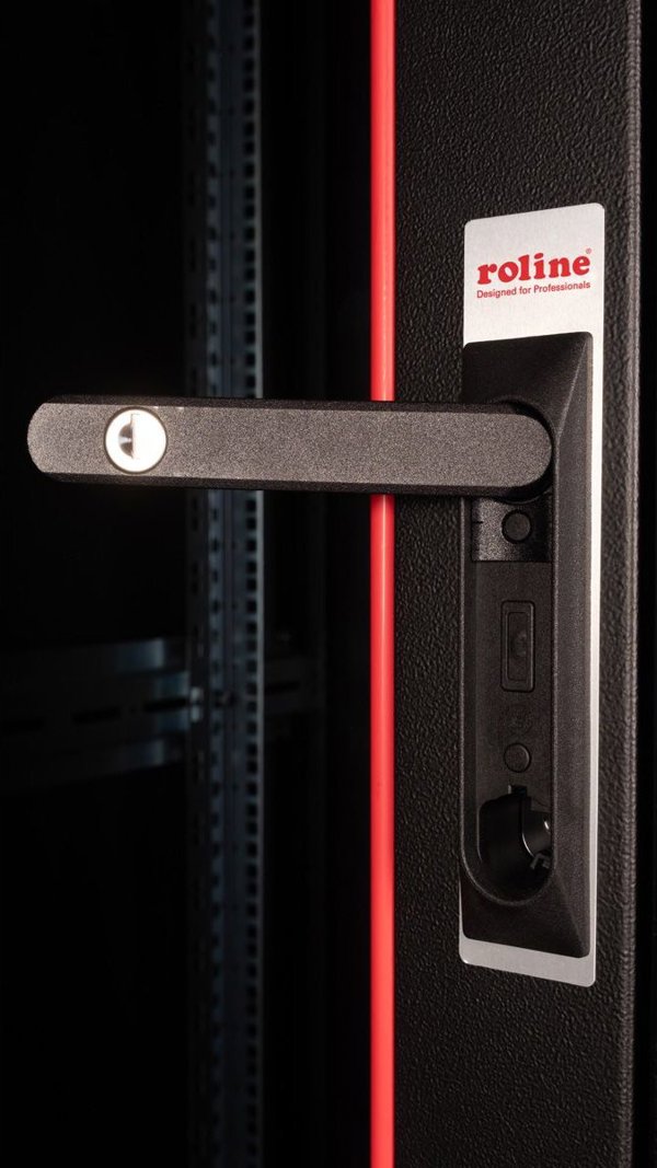 ROLINE Βασικό ντουλάπι δικτύου 48,26cm 19 ίντσες 26 HE 600x800 ΠxΒ Γυάλινη πόρτα μαύρο