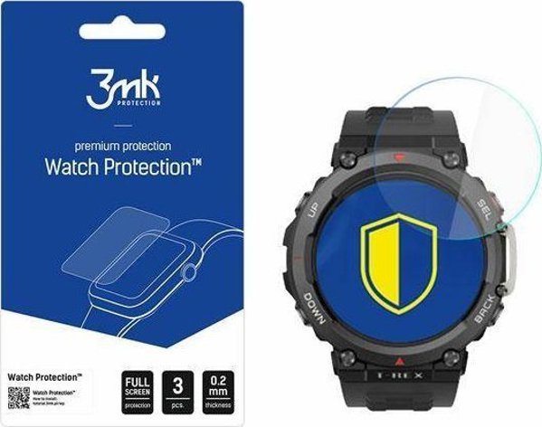 3MK Προστατευτικό Οθόνης FlexibleGlass για Amazfit T-Rex 2 - Υβριδικό Γυαλί
