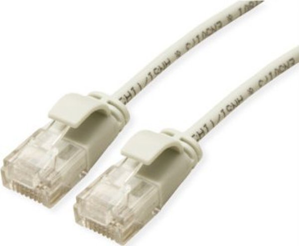 ROLINE UTP Data Center Patch Cord Cat.6A (Class EA), LSOH, πολύ λεπτό, γκρι, 1,5 m